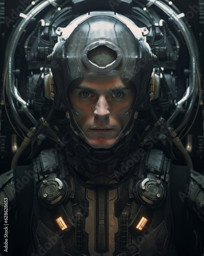 an image of a man in a futuristic suit