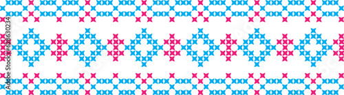 embroidered cross-stitch ornament national pattern Ukrainian Slavic.