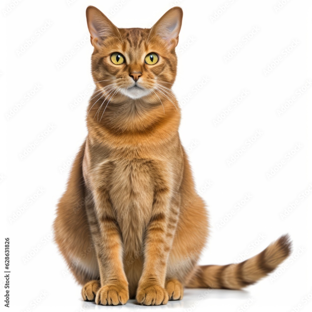 an orange tabby cat sitting in front of a white background an orange tabby cat sitting in front of a white background