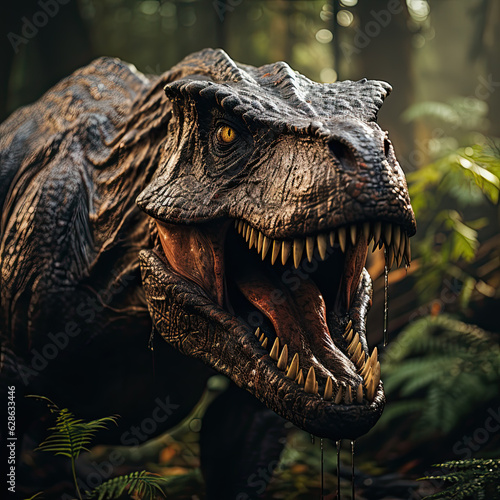 Dinosaur In the Jungle-T-Rex © simon