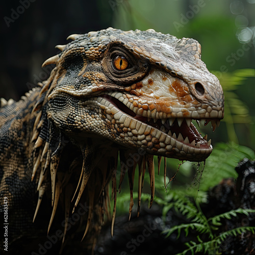 Dinosaur In the Jungle-Raptor