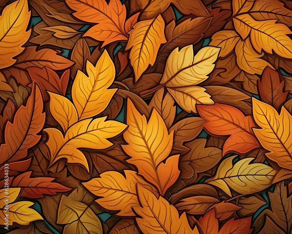 autumn leaves seamless pattern autumn leaves seamless pattern