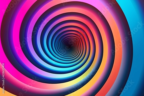 colorful abstract background with a spiral in the center