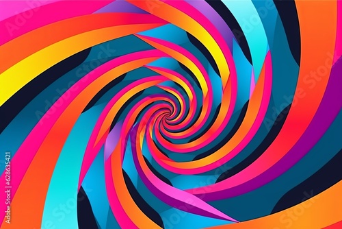 colorful abstract background with a spiral in the center