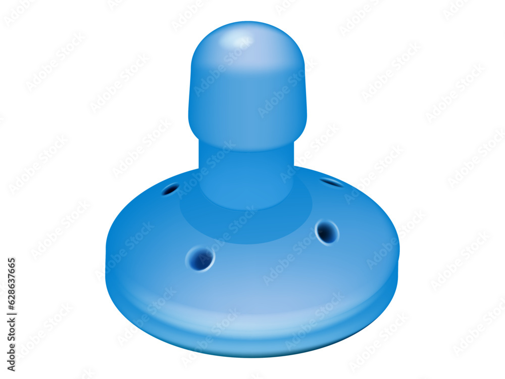 Vector illustration of the Silicone Gellhorn pessar. Vaginal pessary for prolapse. Silicone Gellhorn pessar Vector illustration of the Silicone Gellhorn pessar. Vaginal pessary for prolapse. Silicone Gellhorn pessar