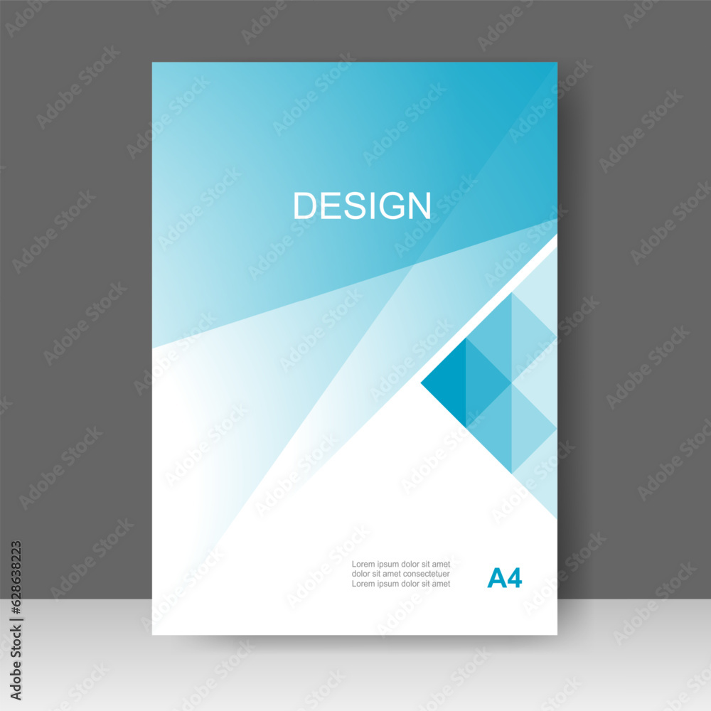 Naklejka premium Business Book cover design modern technology style for Brochure template, Poster, magazine. Vector illustration