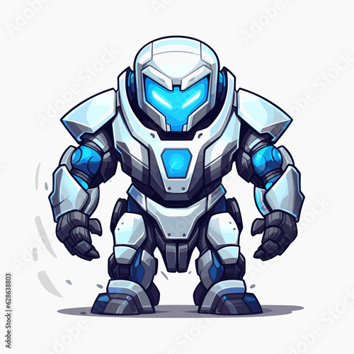 Esport vector logo robot, robot icon, robot head, vector, sticker