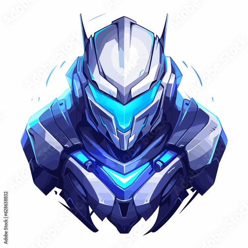 Esport vector logo robot, robot icon, robot head, vector, sticker