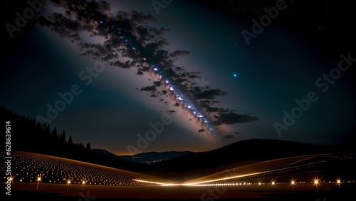 Photo of the mesmerizing night sky captured in a stunning long exposure shot