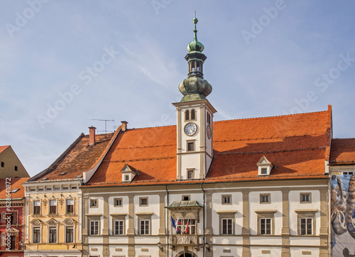 Town hall at Main square in Maribor. Slovenia