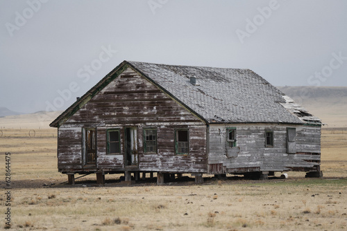 Abandoned House in Capulin Volcano National Monument, New Mexico, closeup photo