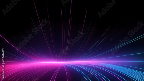 Photo of a vibrant abstract background with colorful lines © Usman