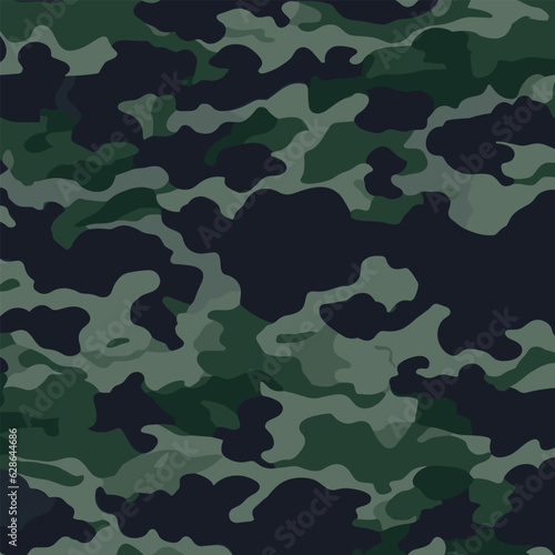 Dark military camouflage seamless pattern