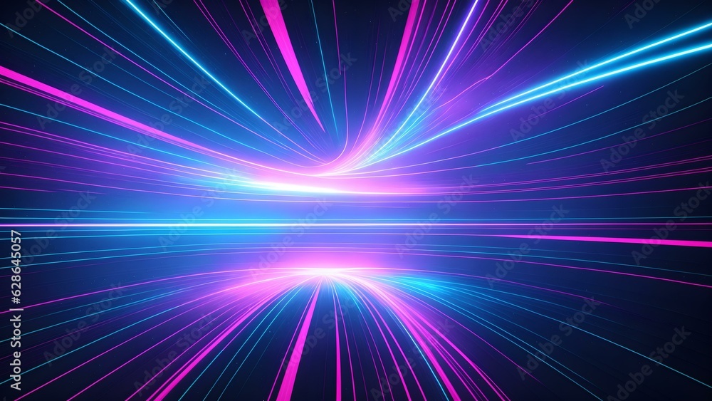 Photo of abstract background with purple and blue lines Photo of abstract background with purple and blue lines