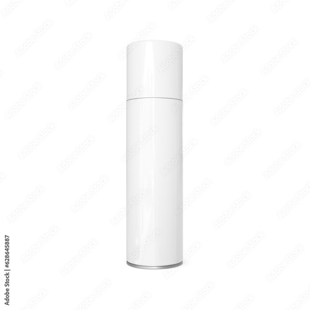 White blank Bottle of Aerosol Spray Mockup Isolated on White Background White blank Bottle of Aerosol Spray Mockup Isolated on White Background