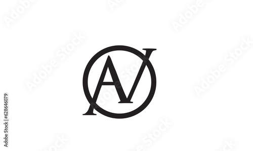 AV, VA , A ,V, Abstract Letters Logo Monogram	