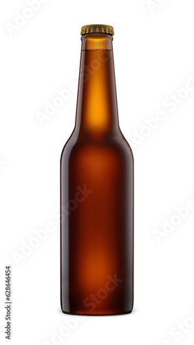 Beer Bottle Mockup isolated on a white background