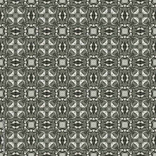 Seamless abstract square pattern. Modern texture - digital art. Fabric abstract kaleidoscope