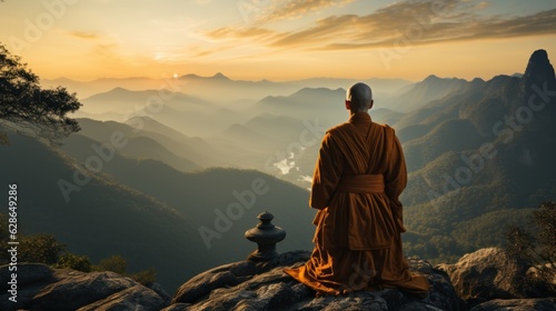 buddha in the sunset © Kanchana