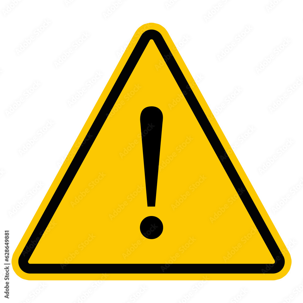 Panneau de danger. Triangle jaune avec point d'exclamation. Stock Illustration Adobe Stock Panneau de danger. Triangle jaune avec point d'exclamation. Stock Illustration Adobe Stock