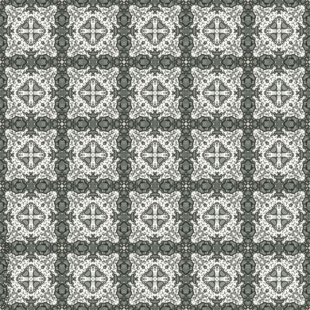 Seamless abstract square pattern. Modern texture - digital art. Fabric abstract kaleidoscope Seamless abstract square pattern. Modern texture - digital art. Fabric abstract kaleidoscope