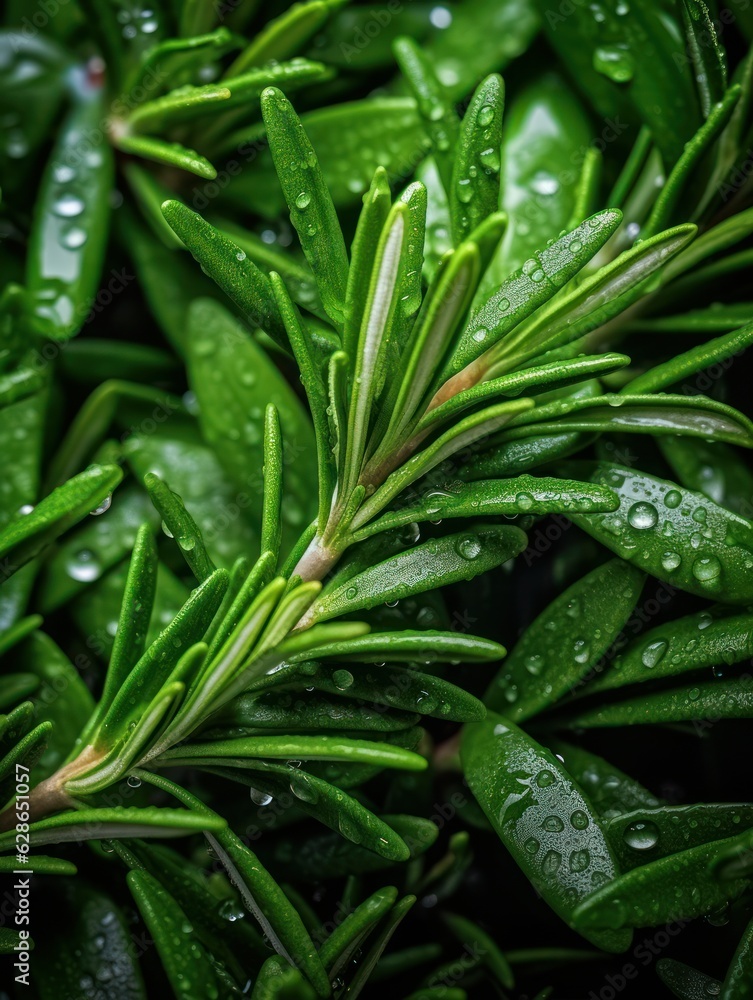 Obraz premium water drops on the grass