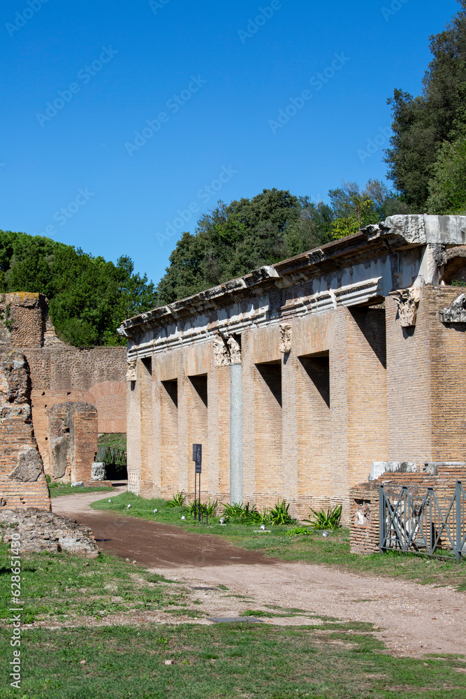Palatine Hill, view of the ruins of important  buildings of ancient Roman Empire, Rome, Italy