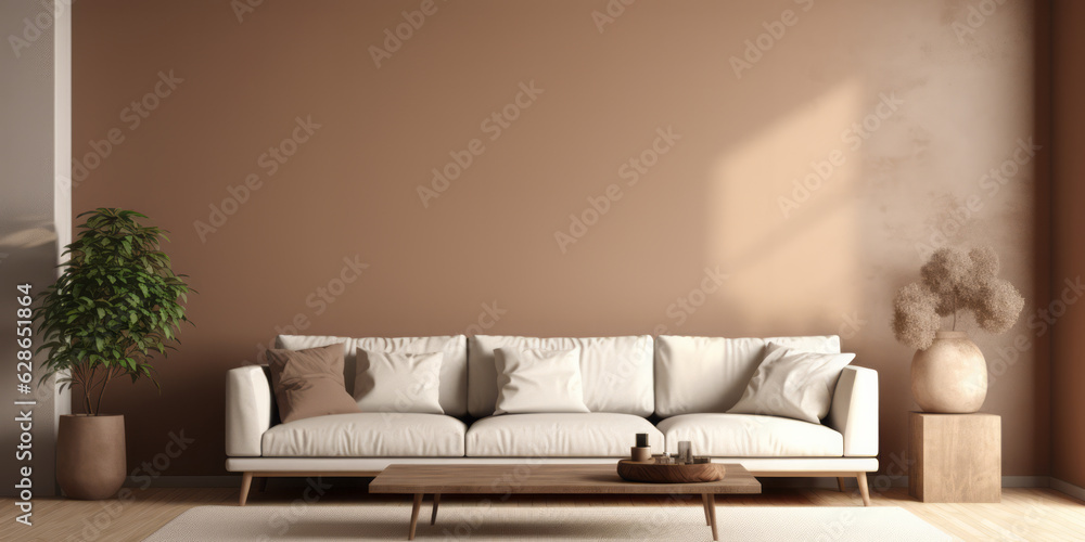 Interior mockup photo. Canvas mockup. Blank wall mockup. Empty wall mockup. Generative AI Interior mockup photo. Canvas mockup. Blank wall mockup. Empty wall mockup. Generative AI