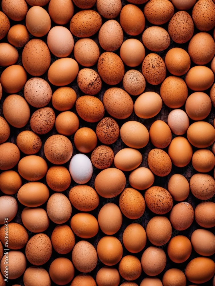 close up of a pile of eggs