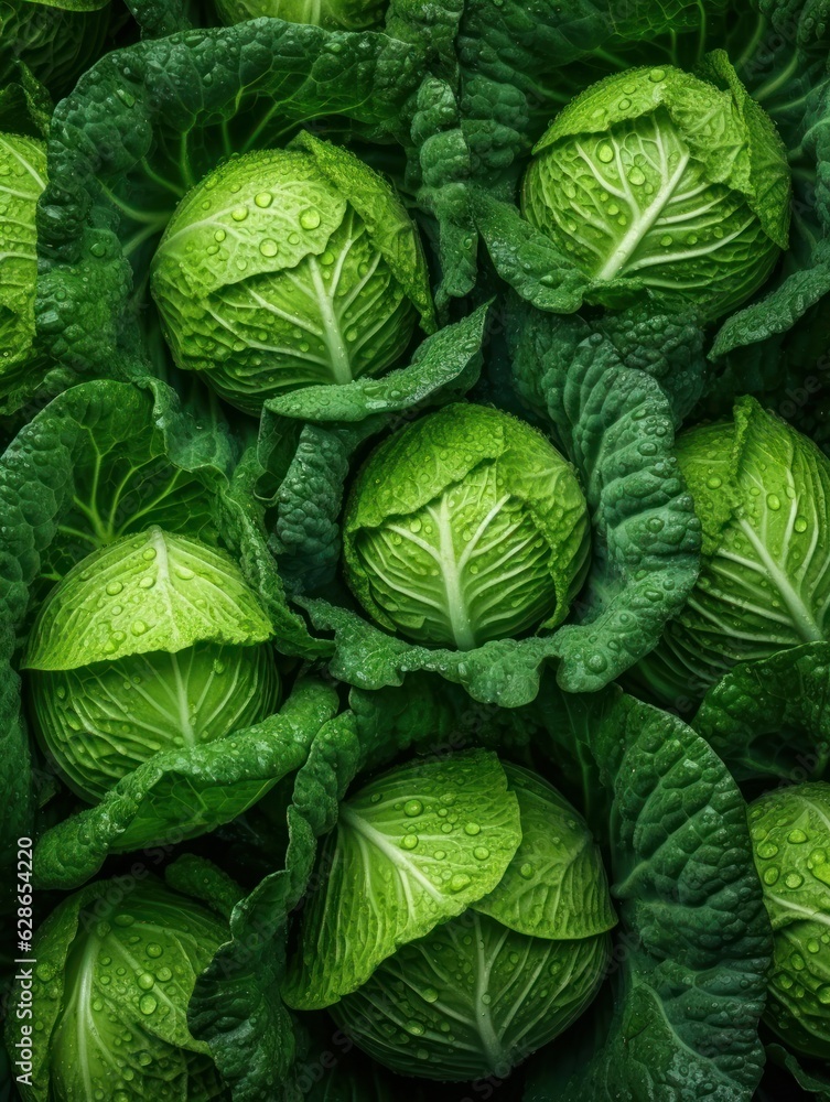 Fototapeta premium green cabbage background