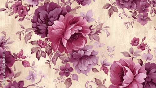 floral pattern background in fabric use style