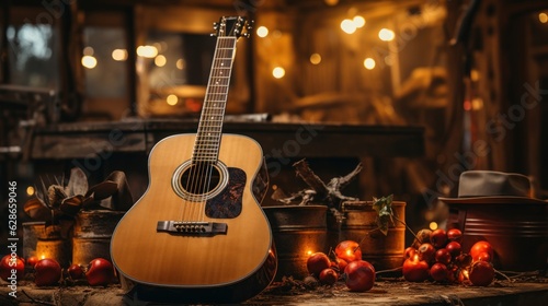 electric guitar in the night