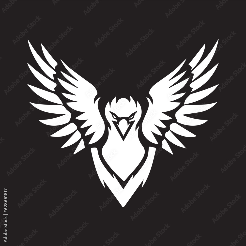 Fototapeta premium eagle with wings