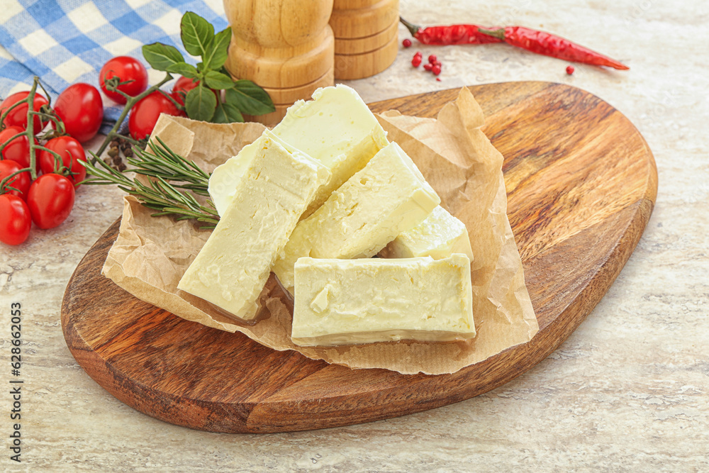 Natural organic Greek Feta cheese