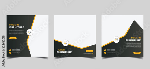 furniture sale social media and instagram post template