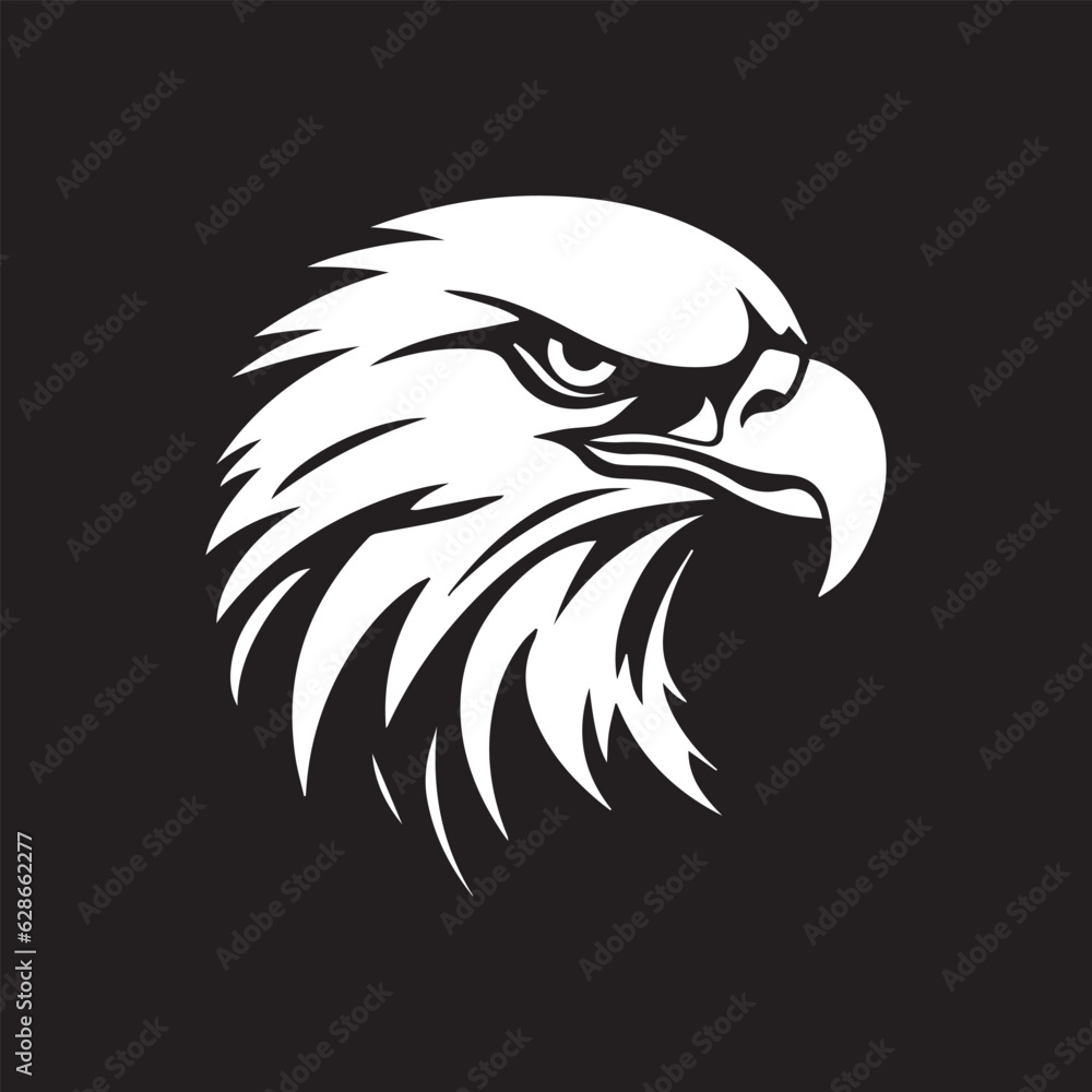 Obraz premium eagle head silhouette