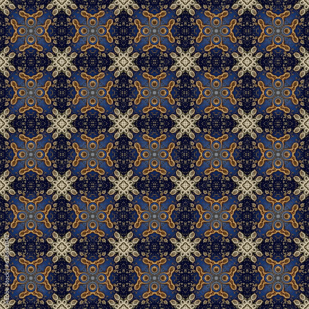 Seamless abstract square pattern. Modern texture - digital art. Fabric abstract kaleidoscope Seamless abstract square pattern. Modern texture - digital art. Fabric abstract kaleidoscope