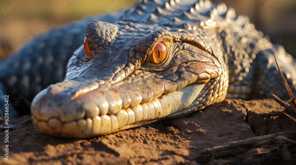 Obraz premium close up of a crocodile