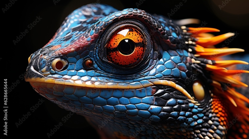 Fototapeta premium portrait of iguana