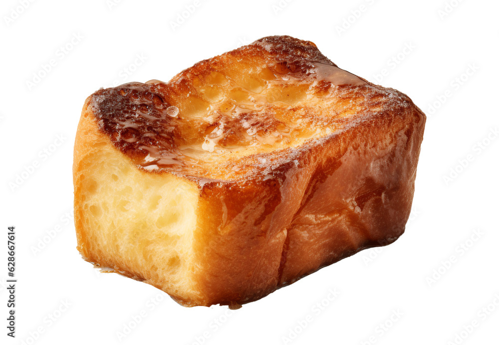 Pain perdu on transparent background. Generative AI. Pain perdu on transparent background. Generative AI.