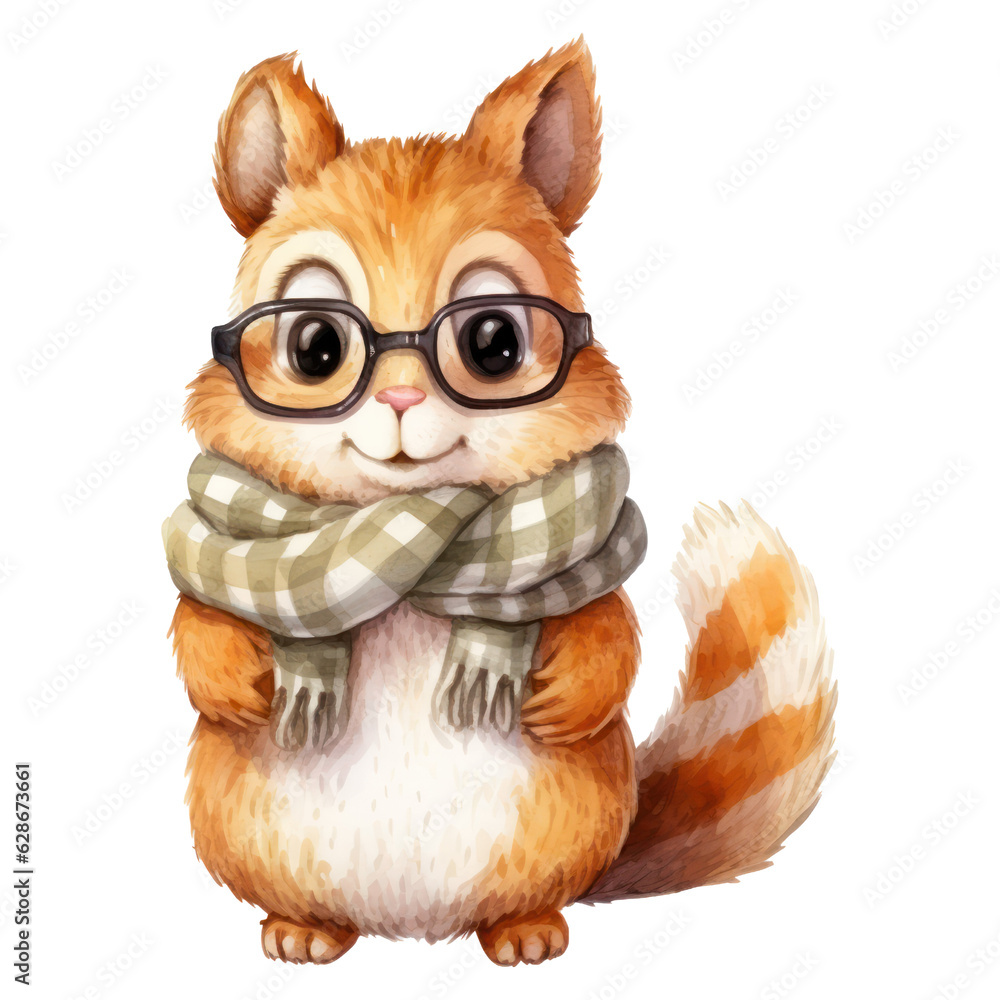 Fototapeta premium Autumn Animal Clipart