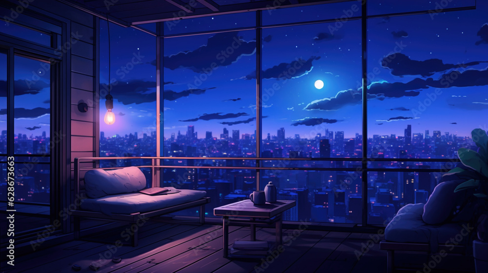 Fototapeta premium night view of the city