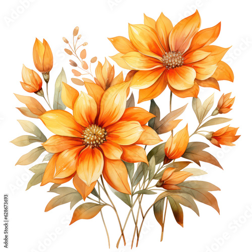 Autumn Flower Clipart