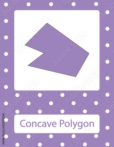 Concave Polygon Flash Card 