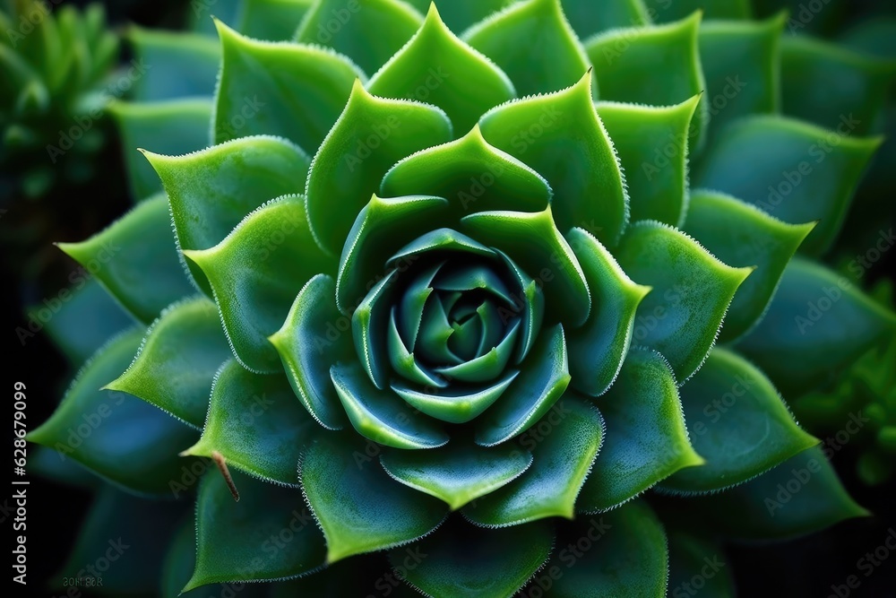 Close-up view of a succulent plant. Close-up view of a succulent plant.