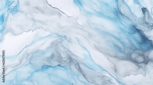 Generative AI : Artistic image of stucco or marble background surface in pastel light blue white and turquoise colors