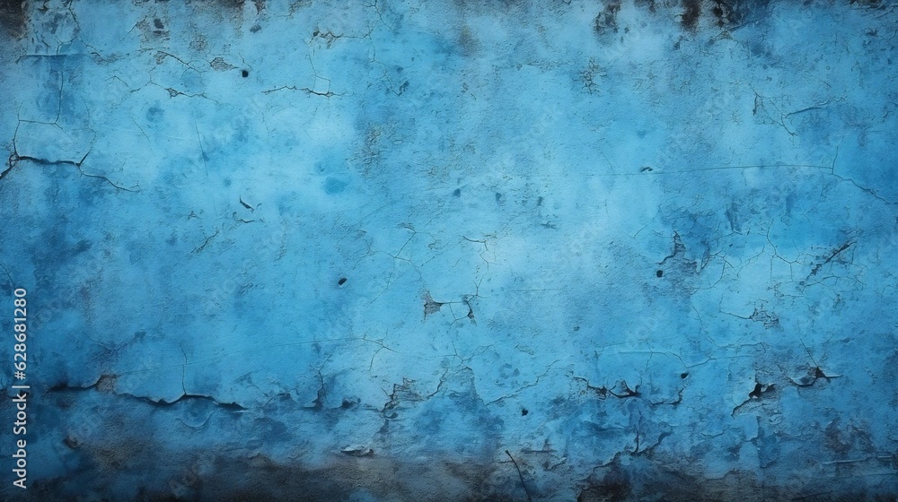 Obraz premium Generative AI : Beautiful abstract texture background in blue mixed light and dark shades Wallpaper wall with decorative plaster in grunge style with rough stylized texture copy space