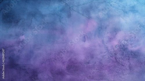Generative AI : Artistic image of background surface plaster in blue and purple tones