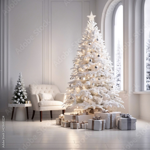 White Christmas tree with presents © Anna Gold Stock