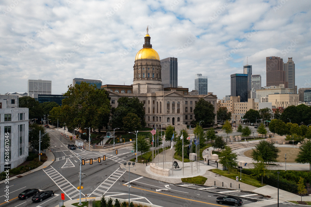 Obraz premium Georgia state capitol building.